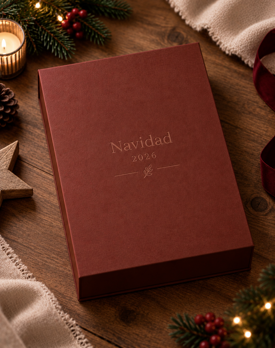 Box Navidad dumond caja de complementos para sesión de fotos navidad